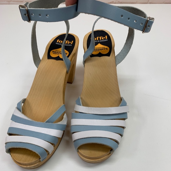 Swedish Hasbeens Toffel Sky High Sandals Clogs 40 - Picture 2 of 7